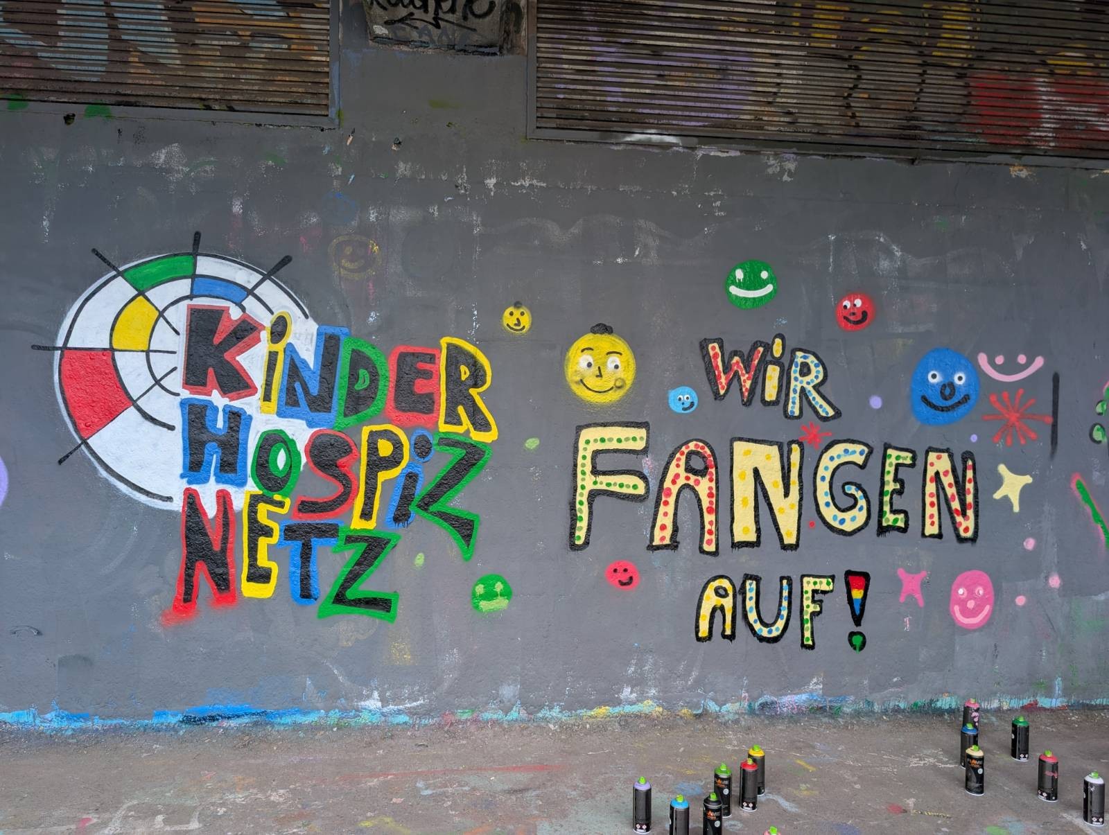 Logo des Kinderhospiz Netz als Graffiti