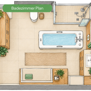 Badezimmer Plan